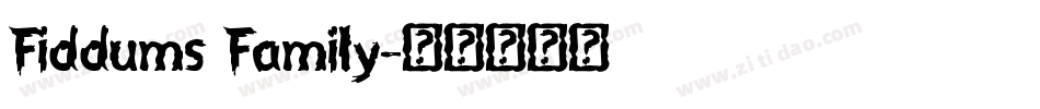 Fiddums Family字体转换